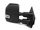 Powered Heated Towing Mirrors with Clear Turn Signals; Black (17-19 F-250 Super Duty)