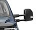 Powered Heated Towing Mirrors with Clear Turn Signals; Black (17-19 F-250 Super Duty)