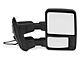 Powered Heated Towing Mirrors with Smoked LED Turn Signals; Textured Black (11-16 F-250 Super Duty)