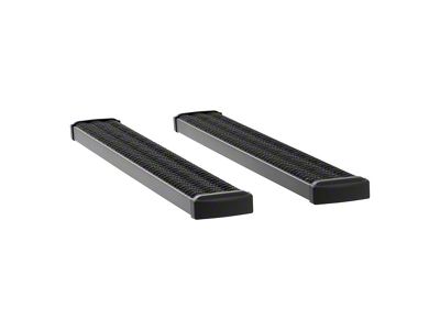 Grip Step 7-Inch Running Boards without Mounting Brackets; Textured Black (17-24 F-250 Super Duty Regular Cab)