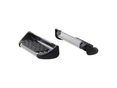 Stainless Side Entry Step Extension; Polished (17-24 F-250 Super Duty w/ 6-3/4-Foot Bed)