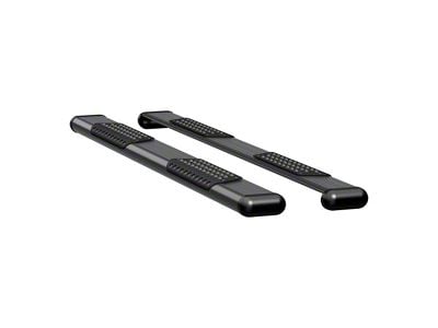 O-Mega II 6-Inch Oval Side Step Bars without Mounting Brackets; Textured Black (11-24 F-250 Super Duty SuperCab)