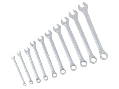 SAE Standard Wrench Set; 10-Piece Set