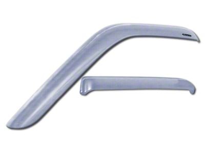 Tape-Onz Sidewind Deflectors; Front and Rear; Chrome (17-22 F-250 Super Duty SuperCab)