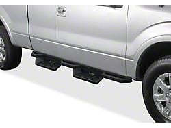 Square Tube Drop Style Nerf Side Step Bars; Matte Black (11-16 F-250 Super Duty SuperCab)