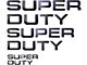 SUPERDUTY Acrylic Hood, Tailgate and Interior Emblem Inserts; Chrome (11-16 F-250 Super Duty)