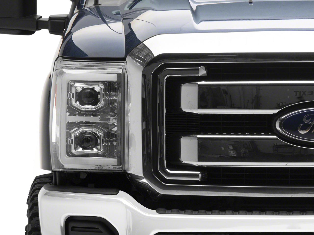 F-250 Super Duty Switchback Sequential LED C-Bar Projector Headlights ...