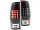 LED Tail Lights; Matte Black Housing; Clear Lens (11-16 F-250 Super Duty)