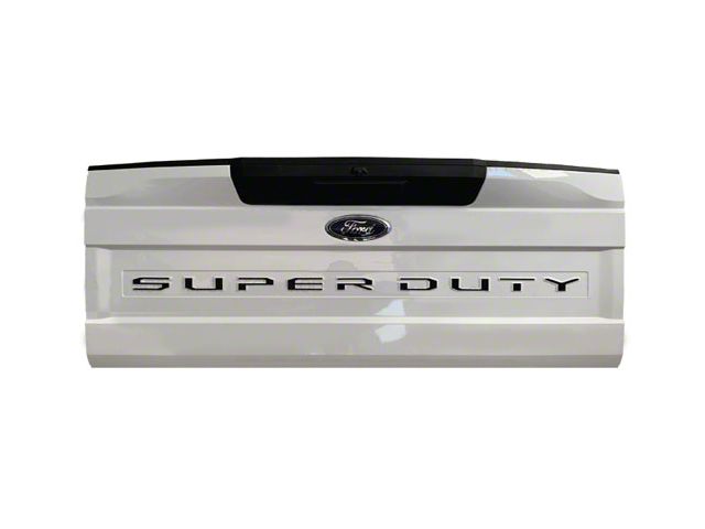 Tailgate Insert Letters; Gloss Black (20-22 F-250 Super Duty)