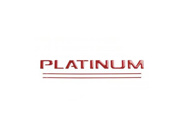 Tailgate Insert Letters; Gloss Red (17-19 F-250 Super Duty Platinum)