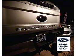 Tailgate Insert Letters; Matte Black (17-19 F-250 Super Duty)