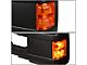 Towing Mirror; Manual; Heated; Amber LED Signal; Black; Pair (11-16 F-250 Super Duty)