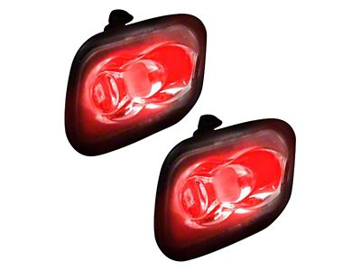 Ultra High Power LED Mirror/Puddle Light Kit; Red (17-24 F-250 Super Duty)