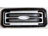 Upper Grille Overlay; Black (11-16 F-250 Super Duty)