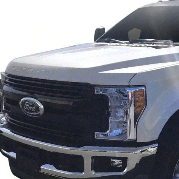 F-250 Super Duty Upper Grille Overlay; Gloss Black (17-19 F-250 Super 