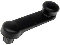 Window Crank Handle; Front and Rear; Left and Right; Black; With Black Knob (11-16 F-250 Super Duty)