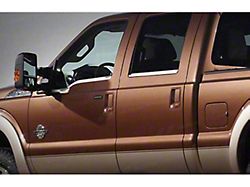 Window Sill Trim Set; Stainless Steel (11-16 F-250 Super Duty SuperCrew)