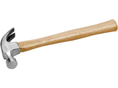 Wood Handle Claw Hammer; 16-Ounce