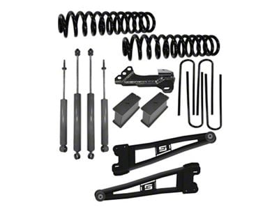 SuperLift 2-Inch Radius Arm Suspension Lift Kit with Rear Coil Springs and Shadow Series Shocks (23-25 4WD F-250 Super Duty)