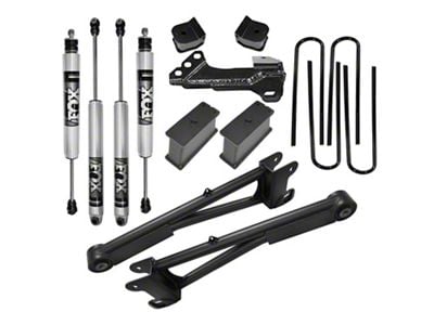 SuperLift 2-Inch Radius Arm Suspension Lift Kit with Rear Spacer and FOX 2.0 Shocks (11-22 4WD F-250 Super Duty)