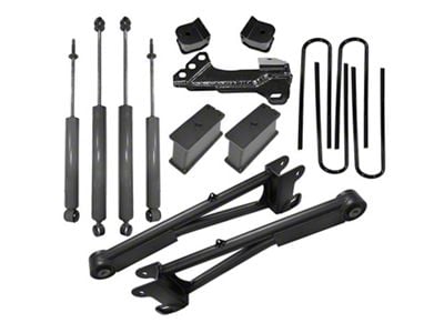 SuperLift 2-Inch Radius Arm Suspension Lift Kit with Rear Spacer and Shadow Series Shocks (11-22 4WD F-250 Super Duty)