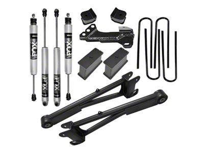 SuperLift 2-Inch Radius Arm Suspension Lift Kit with Rear Spacers and FOX 2.0 Shocks (08-10 4WD F-250 Super Duty)