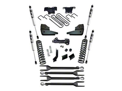 SuperLift 4-Inch 4-Link Suspension Lift Kit with FOX 2.0 Shocks (23-25 4WD 6.7L Powerstroke F-250 Super Duty)