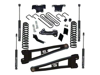 SuperLift 4-Inch Radius Arm Suspension Lift Kit with Super Lift Shocks (23-25 4WD 6.7L Powerstroke F-250 Super Duty)