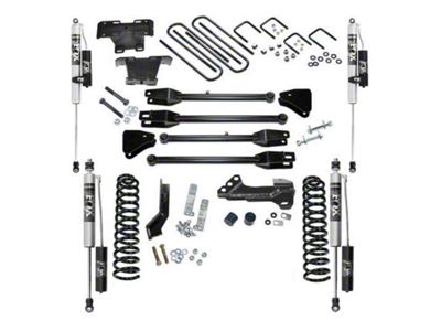 SuperLift 4-Inch Suspension Lift Kit with Fox Shocks and 4-Links Arms (17-22 4WD 6.7L Powerstroke F-250 Super Duty)