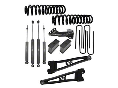 SuperLift 2-Inch Radius Arm Suspension Lift Kit with Rear Coil Springs and Shadow Series Shocks (23-25 4WD F-350 Super Duty)