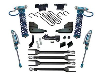 SuperLift 4-Inch 4-Link Suspension Lift Kit with King Coil-Overs and Reservoir Shocks (23-25 4WD 6.7L Powerstroke F-350 Super Duty)