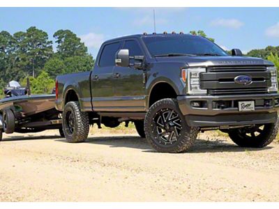 SuperLift 4-Inch Radius Arm Suspension Lift Kit with King Coil-Overs and Reservoir Shocks (23-25 4WD 6.7L Powerstroke F-350 Super Duty)