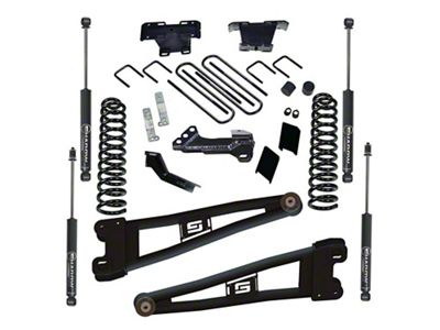 SuperLift 4-Inch Radius Arm Suspension Lift Kit with Super Lift Shocks (23-25 4WD 6.7L Powerstroke F-350 Super Duty)