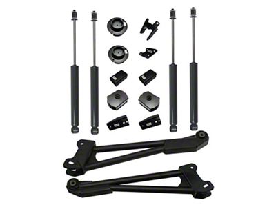 SuperLift 2.50-Inch Radius Arm Suspension Lift Kit with Shadow Series Shocks (14-18 4WD RAM 2500)