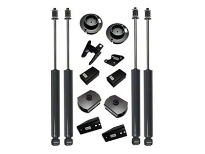 SuperLift 2.50-Inch Suspension Coil Spacer Lift Kit with Shadow Series Shocks (14-18 4WD RAM 2500)