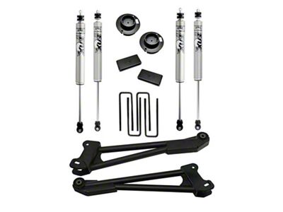 SuperLift 2.50-Inch Radius Arm Suspension Lift Kit with FOX 2.0 Shocks (14-18 4WD RAM 3500)