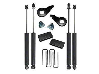 SuperLift 2-Inch Suspension Lift Kit with Shadow Series Shocks (01-10 4WD Sierra 2500 HD)