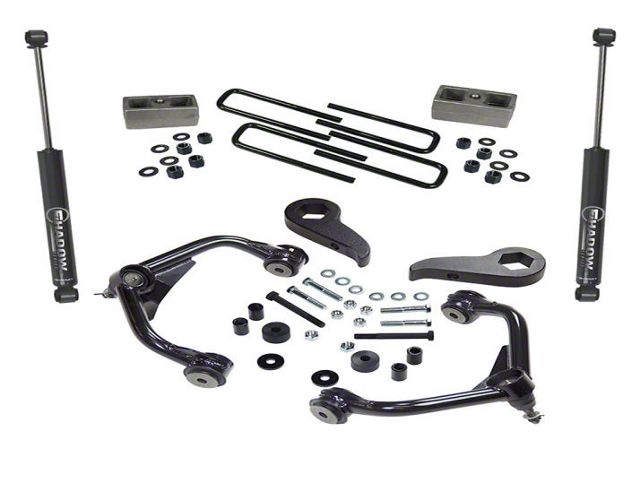 SuperLift 3.50-Inch Suspension Lift Kit with SuperLift Shocks (11-19 Sierra 2500 HD, Excluding Denali)