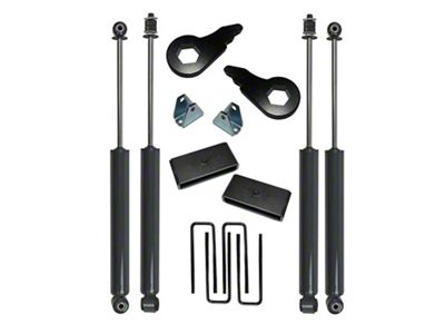 SuperLift 2-Inch Suspension Lift Kit with Shadow Series Shocks (01-10 4WD Sierra 3500 HD)