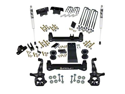 SuperLift 6-Inch Suspension Lift Kit with FOX Shocks (19-24 4WD Silverado 1500, Excluding Trail Boss)