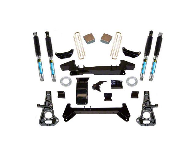 SuperLift 6-Inch Knuckle Suspension Lift Kit with Bilstein Shocks (07-10 4WD Silverado 3500 HD)
