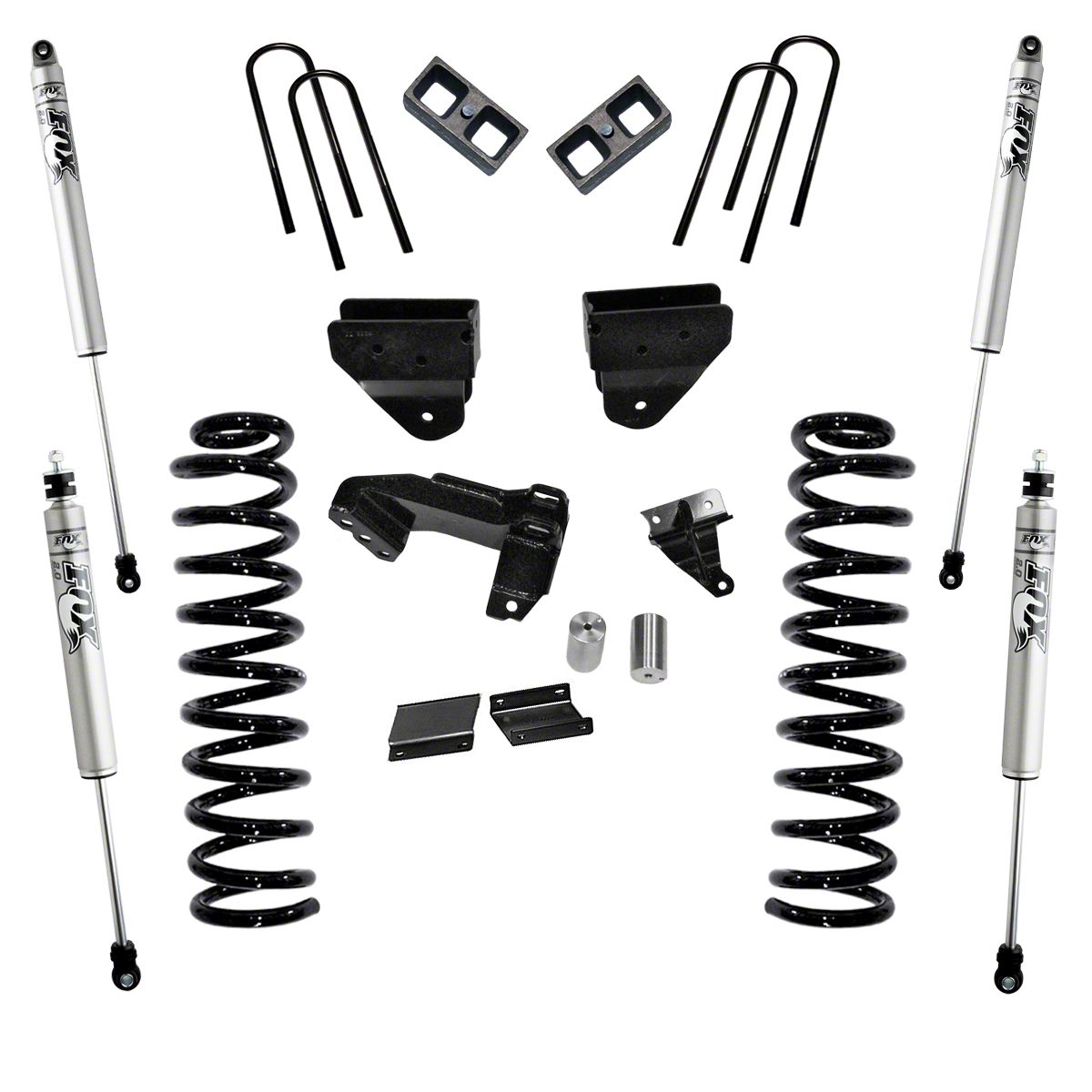 SuperLift F-250 Super Duty 4-Inch Suspension Lift Kit with Fox Shocks ...