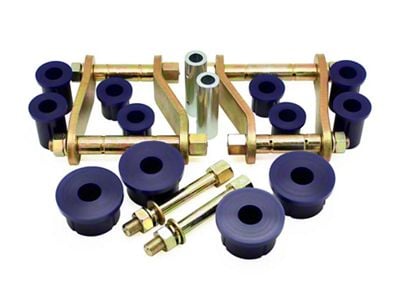 SuperPro Suspension Greaseable Shackle and Bushing Kit; Rear (19-25 Ranger)