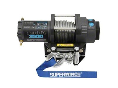 Superwinch 2,500 lb. Terra 35 Winch with Steel Cable (Universal; Some Adaptation May Be Required)