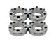 Supreme Suspensions 1-Inch Pro Billet Wheel Spacers; Silver; Set of Four (87-90 Dakota)