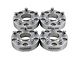 Supreme Suspensions 1.25-Inch PRO Billet 5 x 114.3mm to 5 x 127mm Wheel Adapters; Silver; Set of Four (87-90 Dakota)