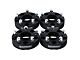 Supreme Suspensions 2-Inch PRO Billet 5 x 114.3mm to 5 x 127mm Wheel Adapters; Black; Set of Four (87-90 Dakota)