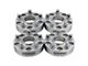 Supreme Suspensions 2-Inch Pro Billet Hub Centric Wheel Spacers; Silver; Set of Four (87-90 Dakota)
