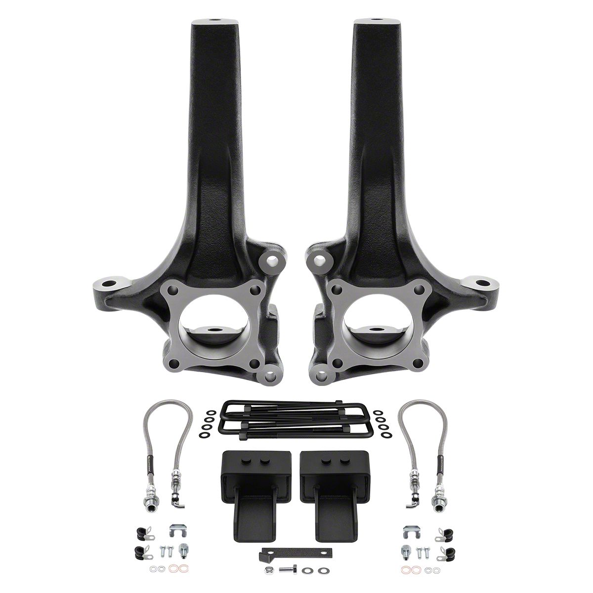 Supreme Suspensions 4-Inch Front / 3-Inch Rear Spindle Suspension Lift Kit (09-14 2WD F-150)