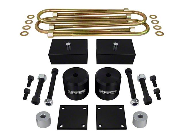 Supreme Suspensions 2.50-Inch Front / 1-Inch Rear Pro Billet Suspension Lift Kit (11-24 4WD F-350 Super Duty w/o Factory Overload Springs)